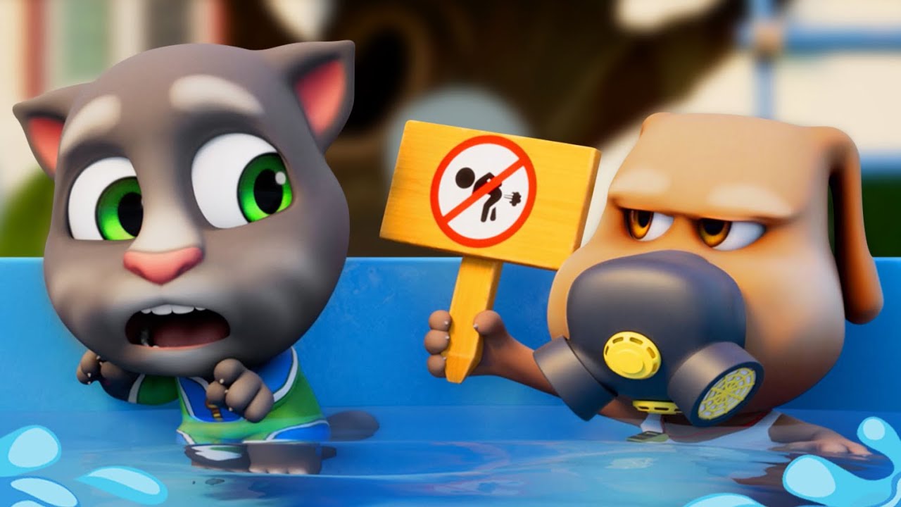 Talking Tom 🐱 Indisciplina en la piscina 💫 Episodio 215 🐱 Toon Mania - Mundo Animado