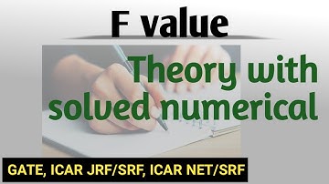 F value theory with solved numerical