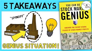 YOU CAN BE A STOCK MARKET GENIUS (BY JOEL GREENBLATT)