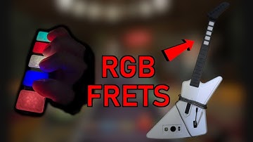 Xplorer Solderless Mech Fret Mod with RGB LEDs!! #clonehero #guitarhero #yarg #ghwtde