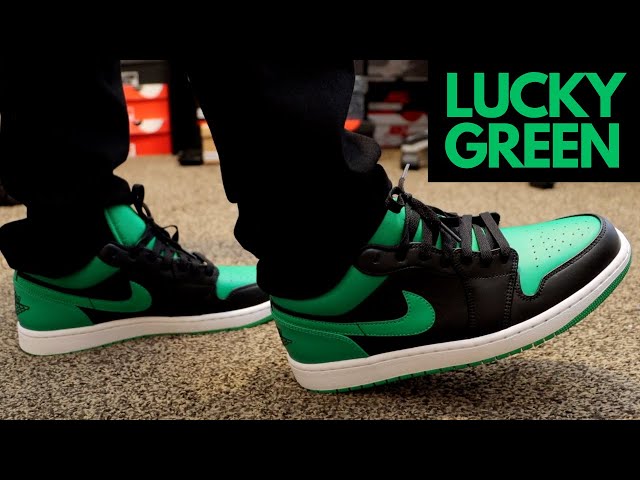 靴 Nike Air Jordan 1 Low \"Lucky Green\" Size 9 - Air Jordan 1 Low Lucky Green W for sale online | eBay