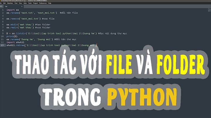 Cách nhập tệp vào Python
