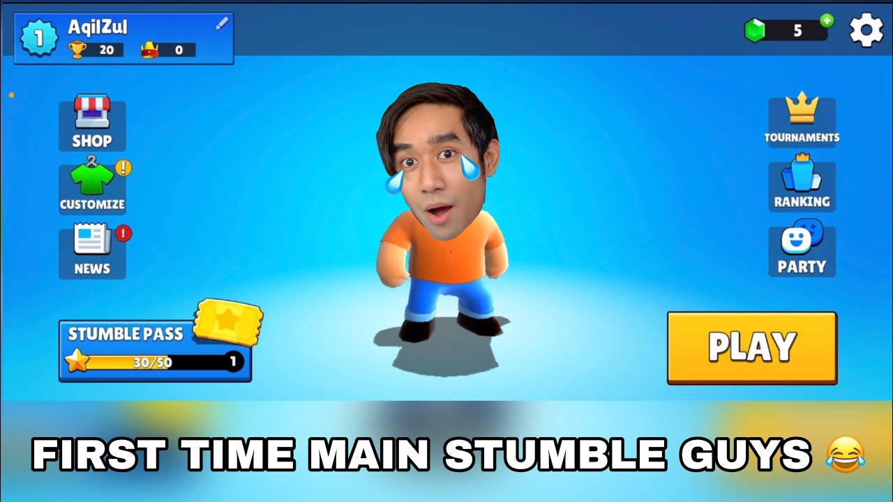 FIRST TIME MAIN STUMBLE GUYS 😂