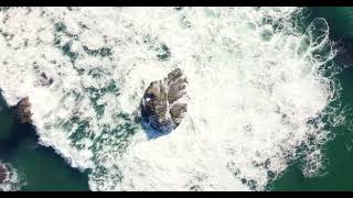 Breathtaking Aerial View of Ocean Waves | 4K Drone Footage
