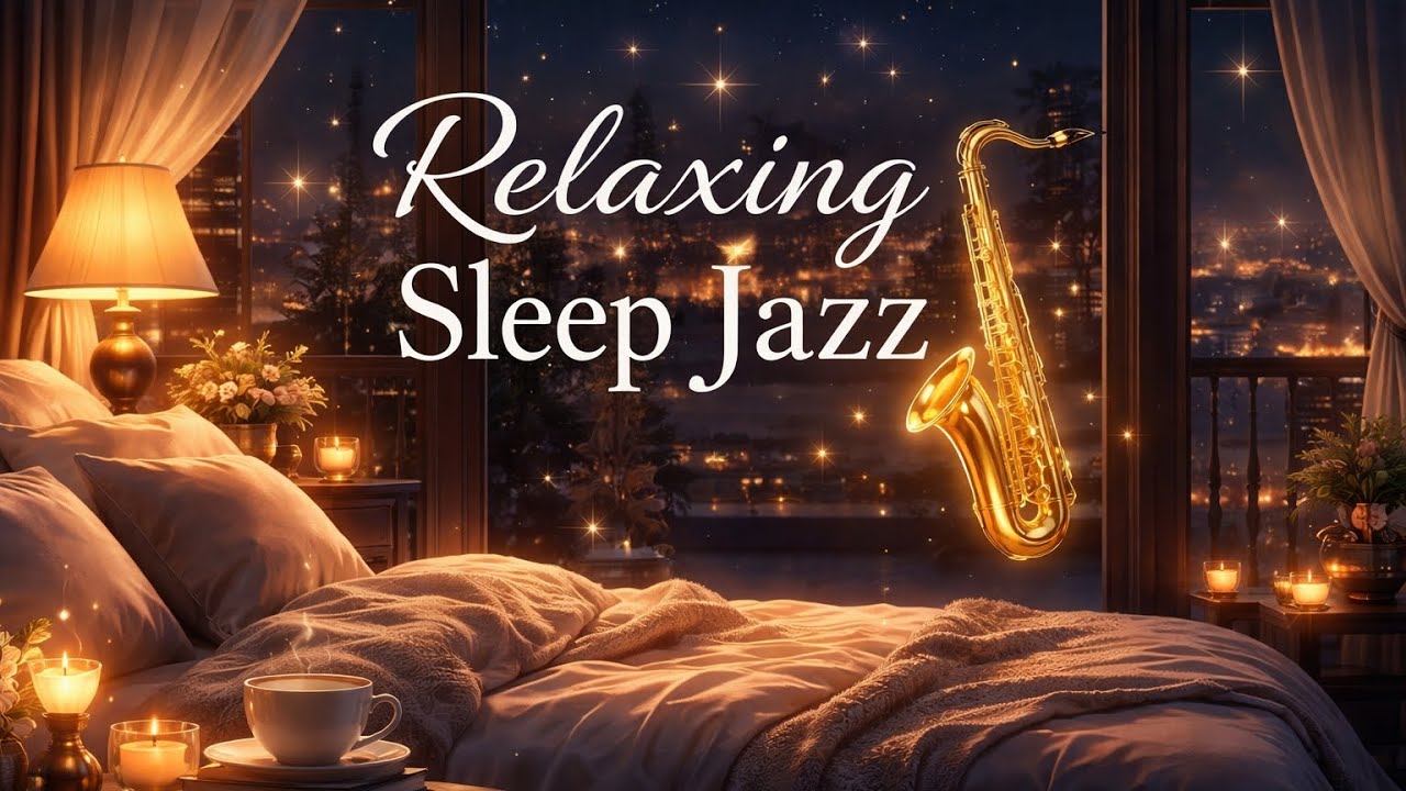 Relaxing Sleep Jazz 🎷 Smooth Night Music for Deep Sleep & Stress Relief - Instrumental