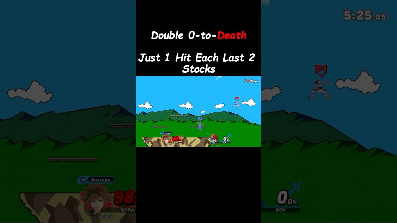 Double 0 to Death Just 1 Hit Each Last 2 Stocks - Super Smash Bros Ultimate