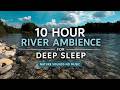 10 Hours of River Sounds for Sleep | Relaxing Water Ambience (No Music)