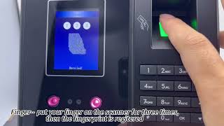 4. How to register Finger,Face,Card