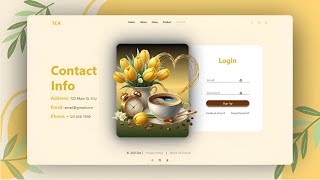 Create a Sliding Contact Page with Login & Registration Form | HTML, CSS & JavaScript Tutorial