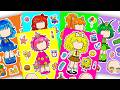 🧽Paper DIY🧽 Cute SpongeBob SquarePants Crew X Gacha Sticker Book #doll #paperdiy #gachalife #asmr