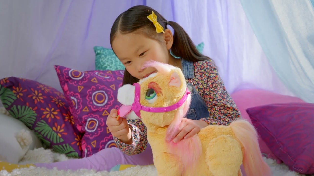 FurReal Friends Cannelle Mon Poney coquet, Animal en Peluche électronique de 35,5 cm, 80 Sons et FurReal Friends Cannelle Mon Poney coquet, Animal en Peluche électronique de 35,5 cm, 80 Sons et