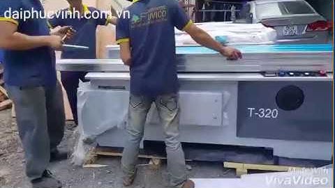 Khui Thùng Và Lắp Đặt Máy Cưa Bàn Trượt Holztek t-320 | Máy Cưa Bàn Trượt | Đại Phúc Vinh CNC