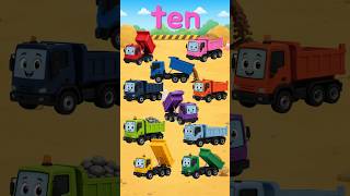 10 Little Dump Trucks🚧 | Counting Song for Kids | 1 to 10