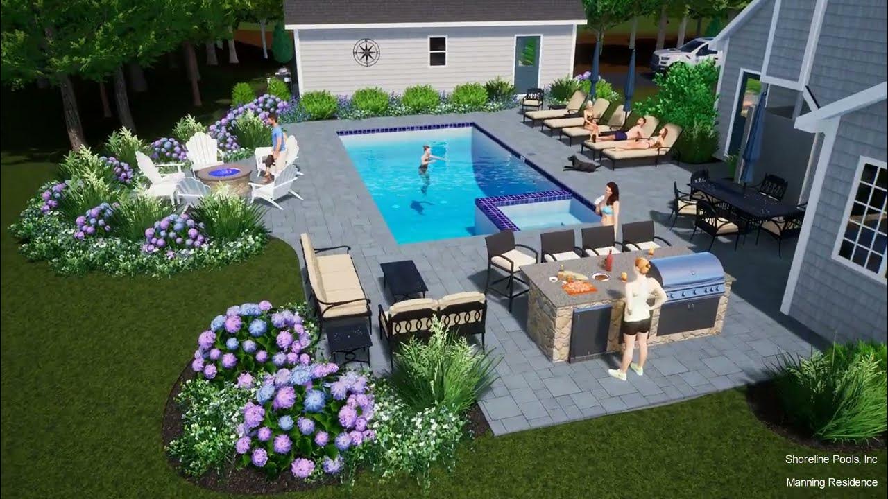 Manning 2023 3D Model from Shoreline Pools Inc YouTube