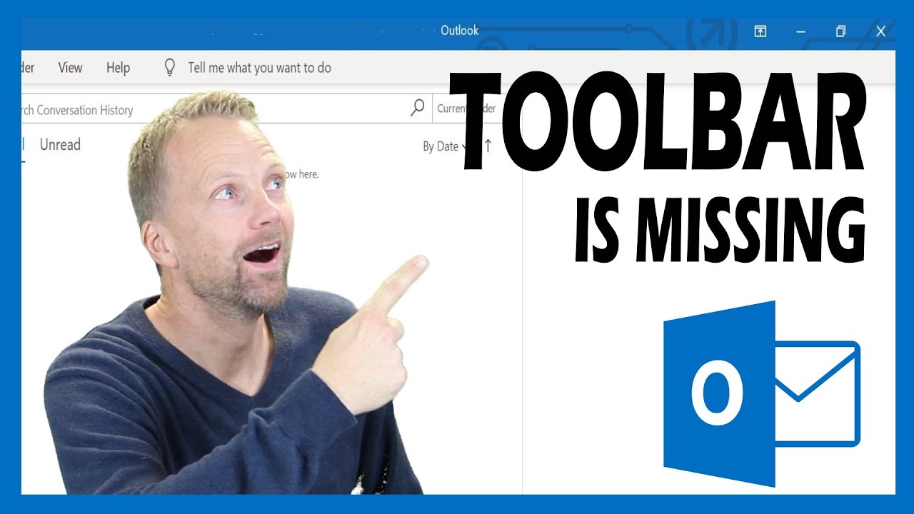 Toolbar Is Missing In Outlook YouTube