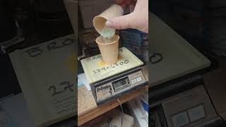 measuring dental stone