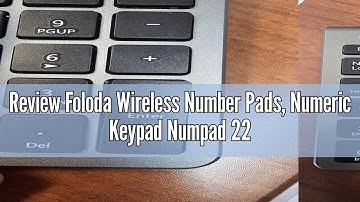 Review Foloda Wireless Number Pads, Numeric Keypad Numpad 22 Keys Portable 2.4 GHz Financial Account