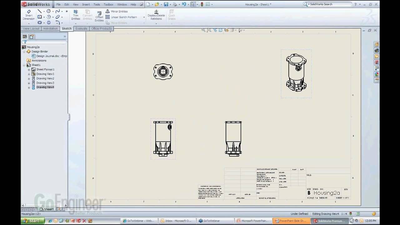 SOLIDWORKS - New Drawing from Part or Assembly - YouTube