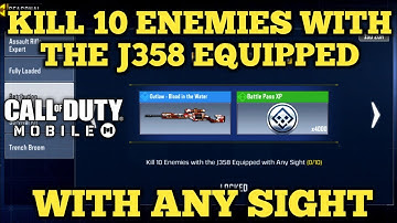 COD MOBILE! Kill 10 Enemies With The J358 Equipped with Any Sight ! Season 9 Retribution CODM !
