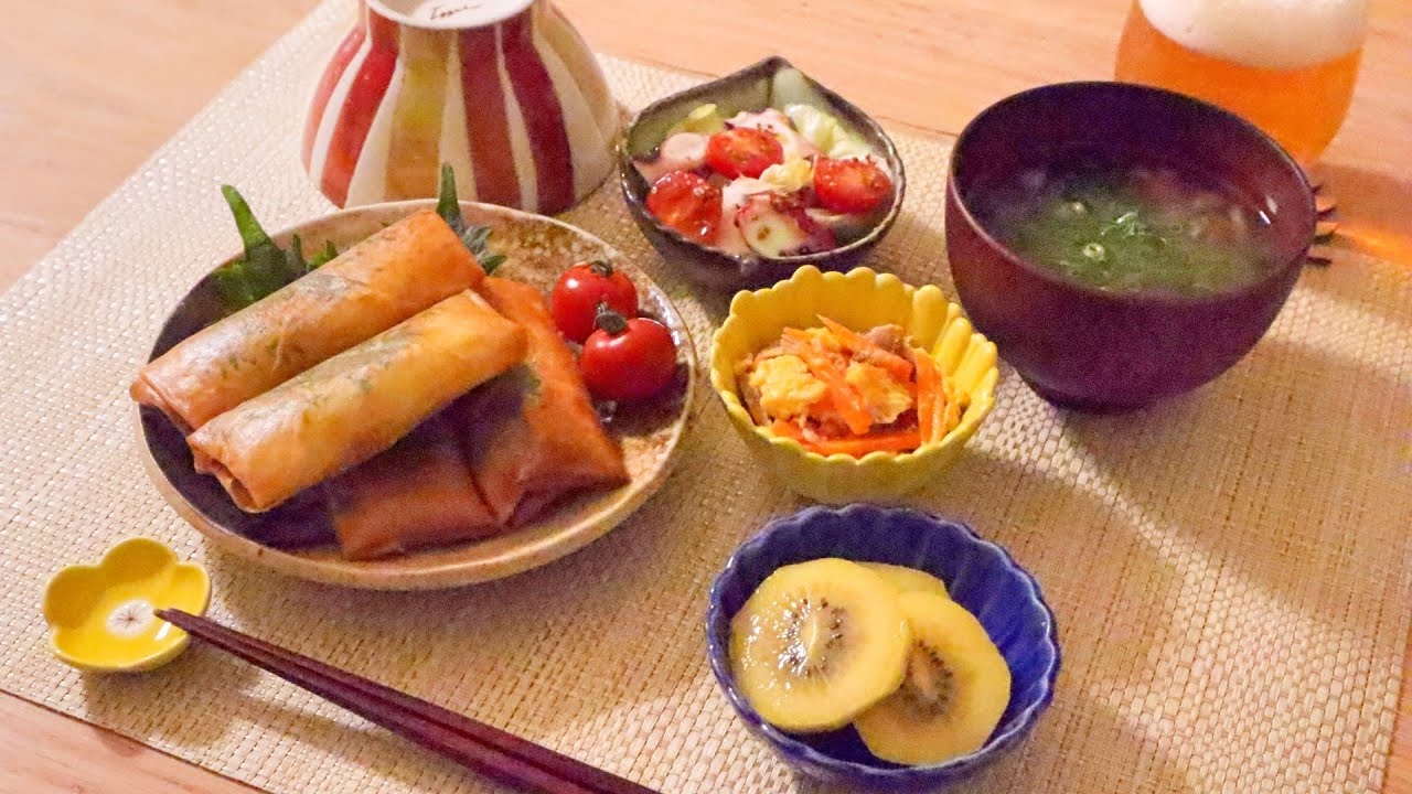 作り置きなし！40分で一汁三菜晩ごはん