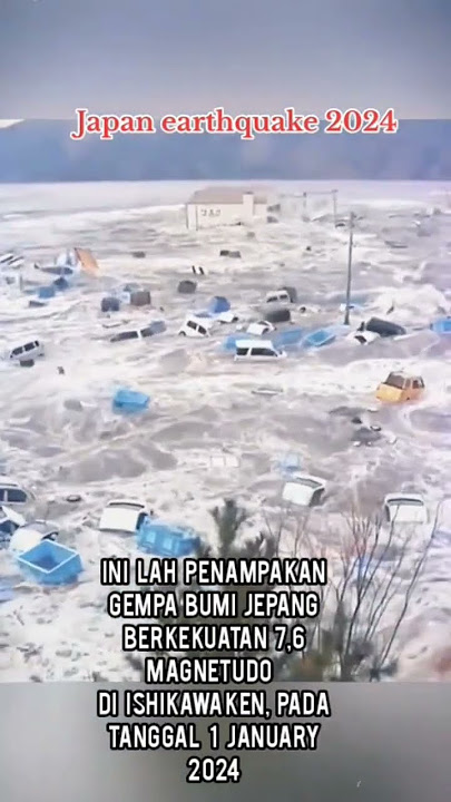 TSUNAMI DAN GEMPA BUMI DI JEPANG/JAPAN 1 JANUARY 2024 #shorts #japan #jepang #tsunami #gempabumi
