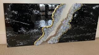 Enigma, A Geode Resin Art Piece!