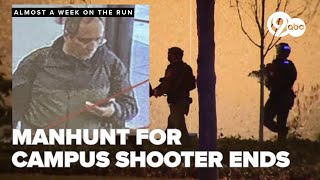 Manhunt for Brown University campus shooting suspect now over after 5 days on the run,
