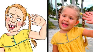 Diana and Roma - Hello Hello Drawing Meme (Diana and Roma)