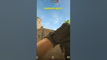 CS2 Sandwich Molly On Mirage From Ramp #shorts