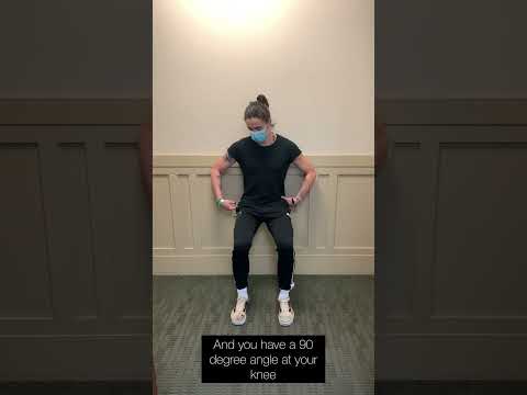 Wall Squat Exercise