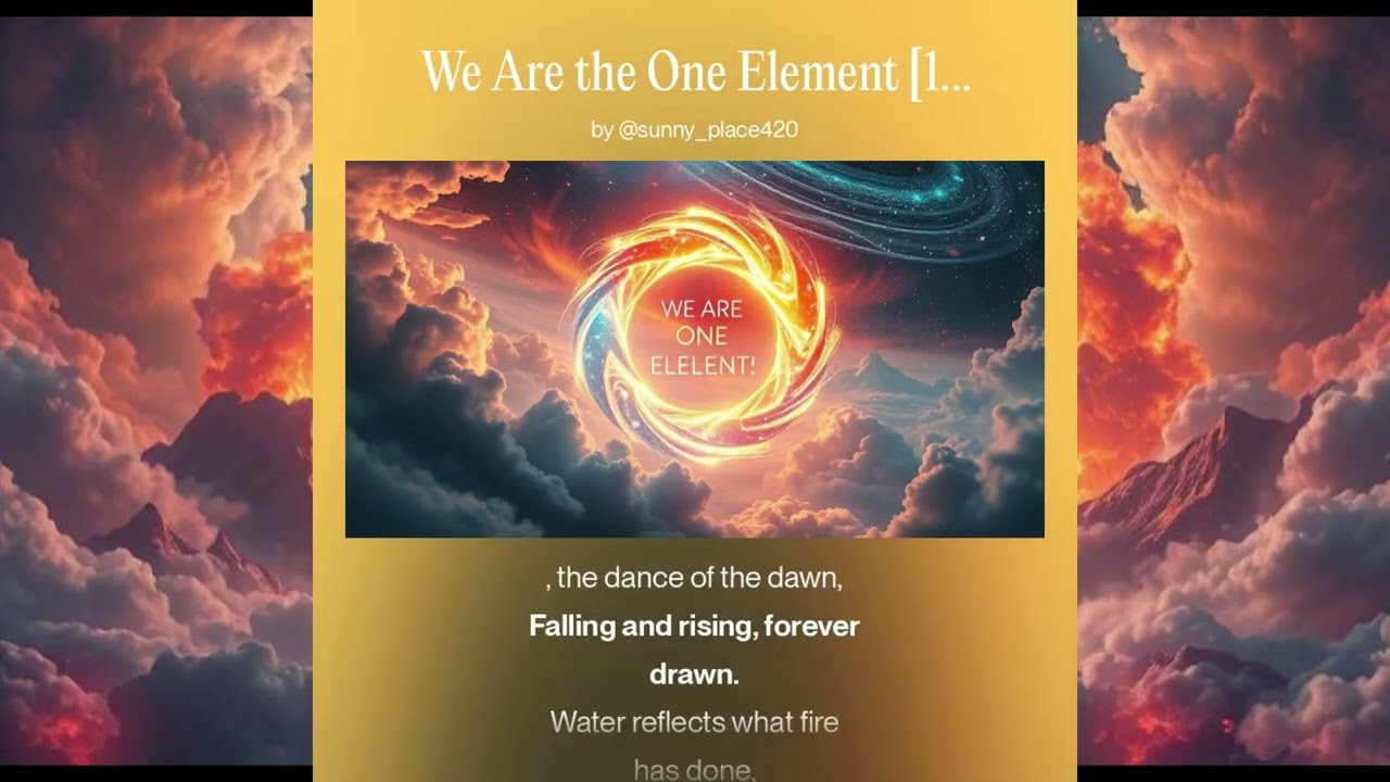We Are the One Element (Male Version 1) - [Chilean folk, R&B soul, rock, reggae, world fusion]