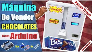 Como Fazer Máquina de Vender Chocolate com Arduino - Passa Troco Automaticamente - Projeto 1