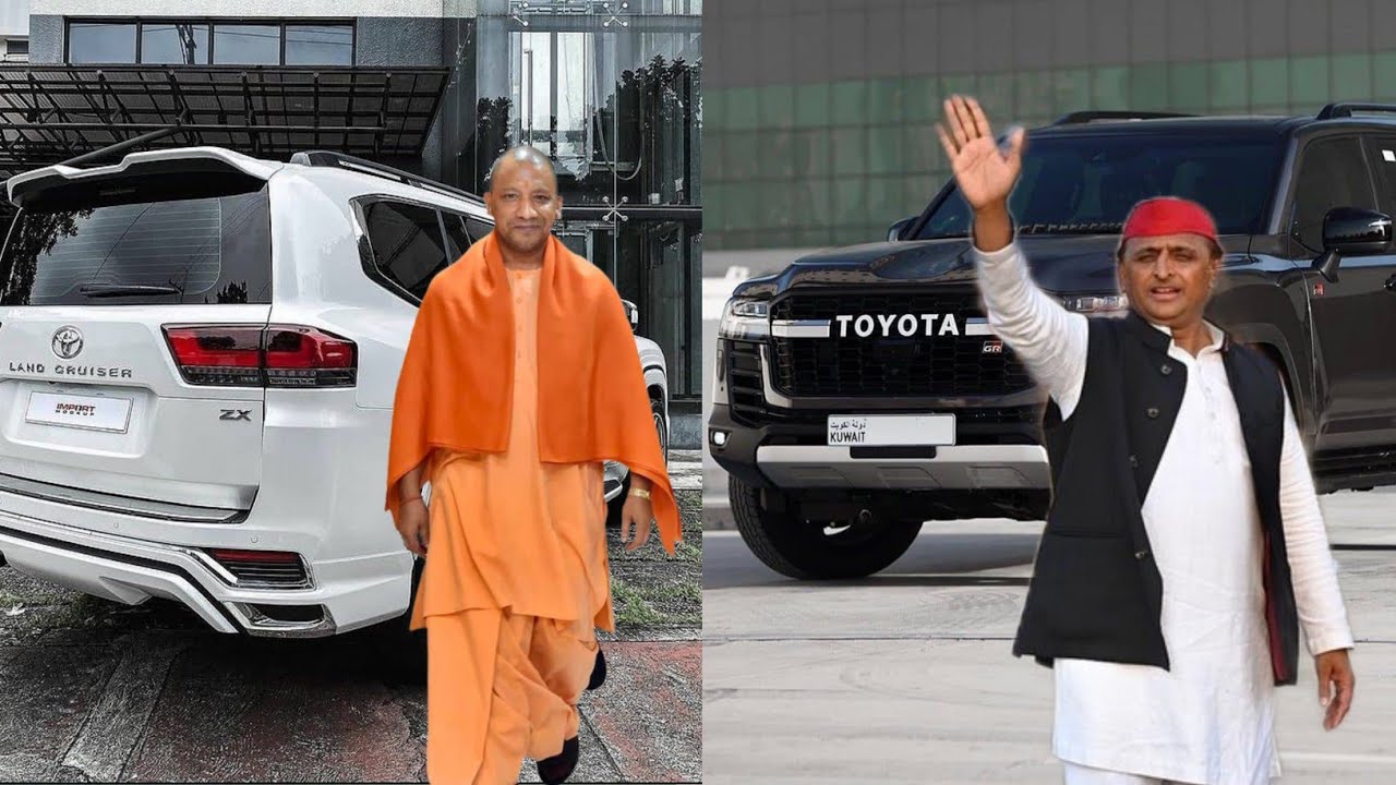 CM Yogi Adityanath & Ex CM Akhilesh YADAV : FULL CAR COLLECTION - YouTube