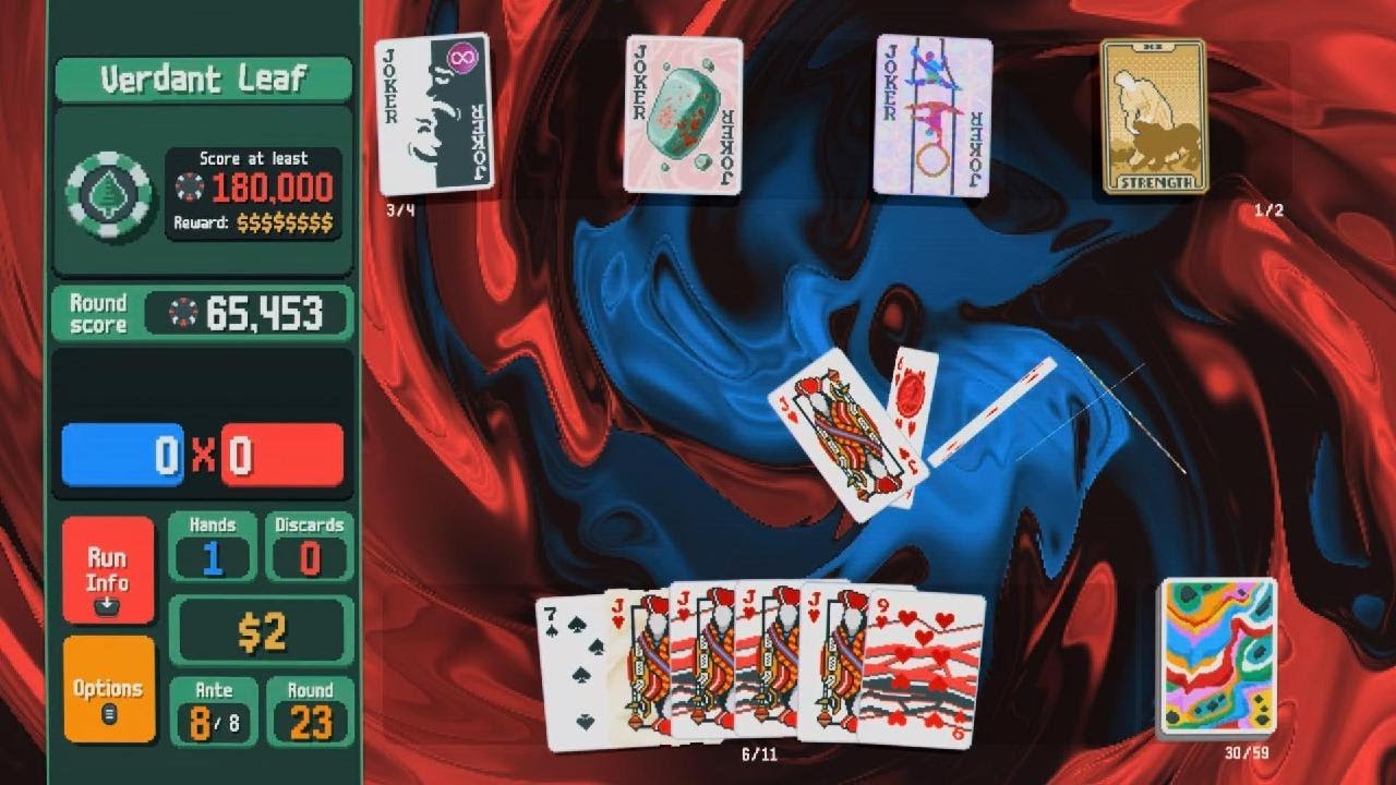 Balatro 4 of a kind Heart flush bug - YouTube