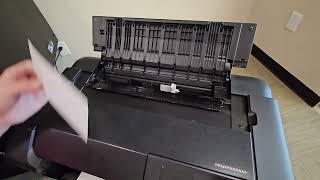 How to load sheet media in Canon Pro 300 printer