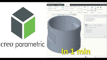 Sketching with a reference surface in creo 7 part modelling tutorial
