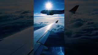 This View from a Plane Feels Unreal #airplane #aviation #flight #wingview #clouds #cinematic #shorts
