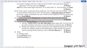 Ms Access Database Practical Exam: Episode 5 | Company Database
