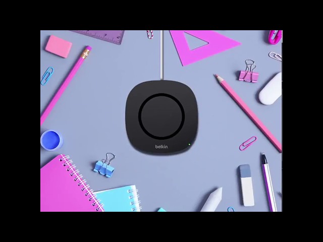 [Video giới thiệu] Sạc không dây Belkin, bản màu đen - Belkin  BOOST↑UP™ Qi™ Wireless Charging Pad