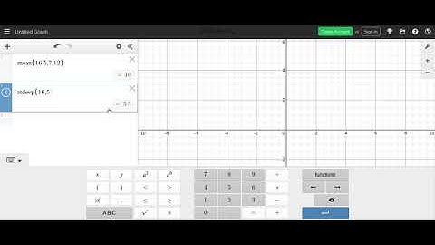 Alg 2 Finding the Standard Deviation and mean using Desmos.com