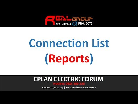 Connection list (Reports) | EPLAN Education