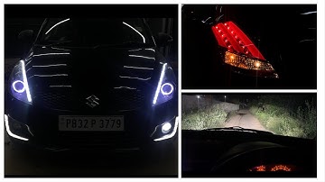 Swift Custom|| Headlamps|| Taillights|| HC5 +Matrix DRL