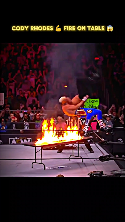 Wait For end 🤯 Cody Rhodes on Fire Table 😱💀🥶