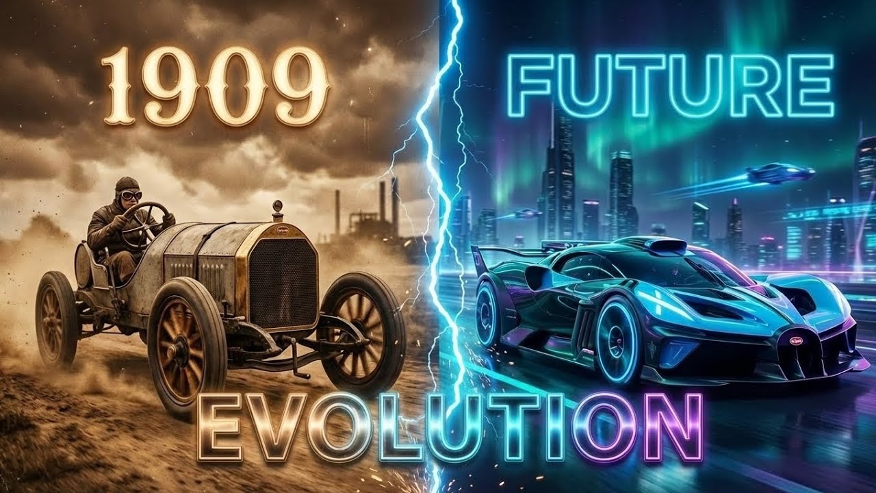 Bugatti Evolution (1909-2035) | History to Future Transformation