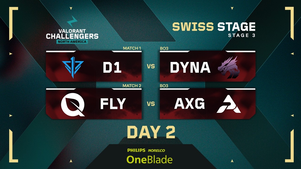 D1 vs DYNA | FLY vs AXG | VALORANT Challengers NA | Week 1 Day 2 | Regular Phase | Stage 3