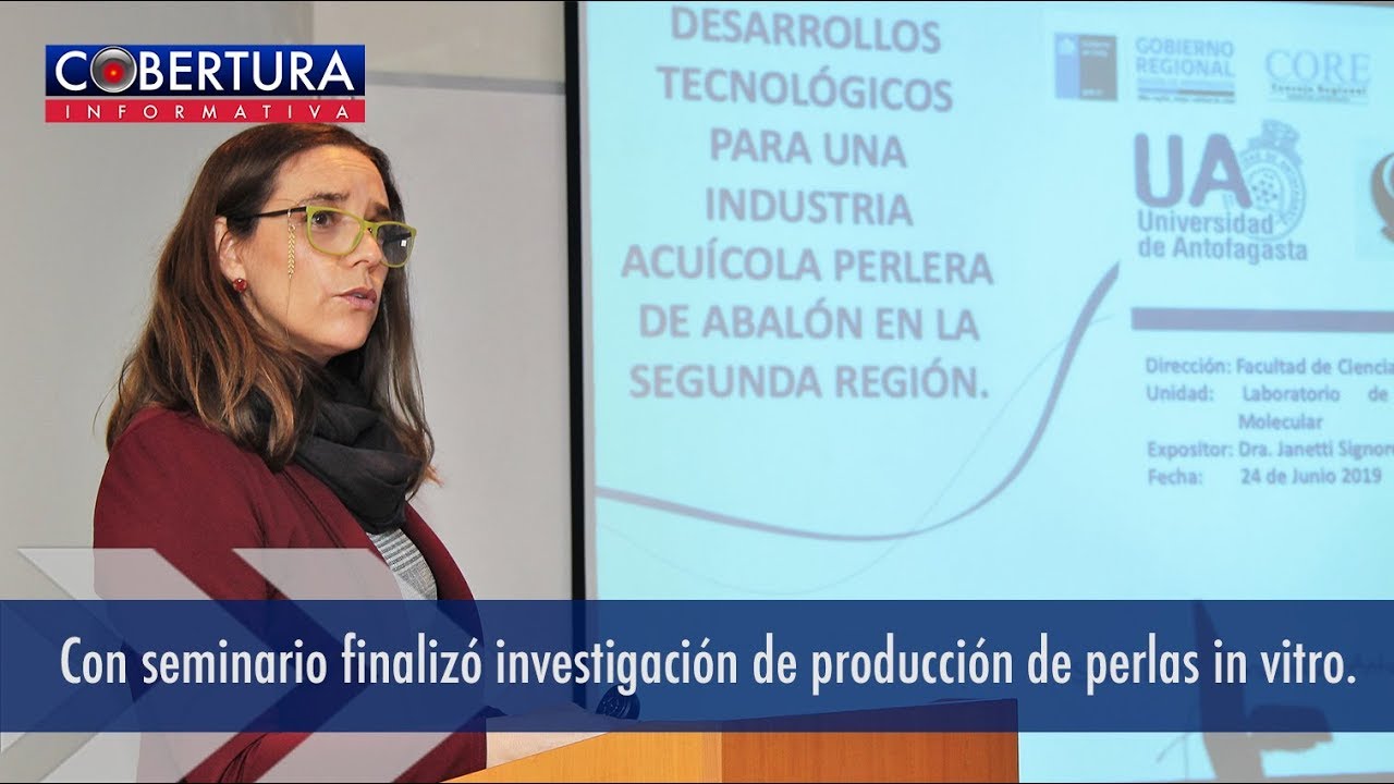 Con seminario finalizó investigación de producción de perlas in vitro.