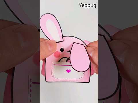 #<strong>종이만들기</strong> #backpack #rabbit #shorts #craft #diy  예뿍 #paperdiy  #종이놀이