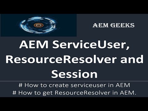 Tut #1 | ResourceResolver, Serviceuser and Session in aem