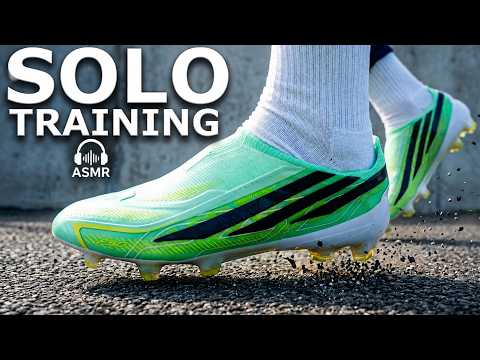 ASMR Solo Training in Adidas F50 Hyperfast Elite