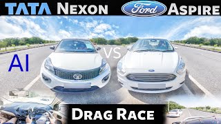 Ford Aspire vs Tata Nexon | Drag Race | POV View| Acceleration India